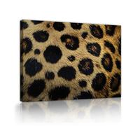 Via Vela Animal Print Canvas Wall Art Realistic Leopard Texture Hair Artwork Prints Exotic Wildlife Poster Painting Mural for Bedroom Home Decor 30x40cm