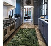 Via Vela Farmhouse Style Rug 180x270cm Abstract Leaf Pattern Soft Washable Rugs Indoor Non-slip Carpet for Nursery Boys Teen Dorm Home Office Decor
