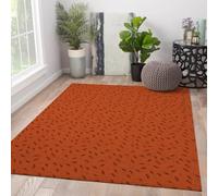 Via Vela Modern Abstract Washable Rugs 90x150cm Fall Botanical Portraits Carpet Scandinavian Boho Non Slip Indoor Mat Rug for Living Room Bedroom Dining Room Entryway Retro Leaves Pattern Rugs