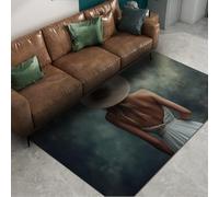 Via Vela Modern Photography Style Rugs 80x150cm Romantic Scene Woman's Back Entryway Rugs Home Office Pretty Rug Large Floor Throw Mat Unique Graphic Decor Classroom Carpet Playroom Laundry Rug
