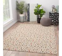 Via Vela Modern Rugs 60x90cm For Living Room Boho Geometric Print Stain Resistant Washable Rugs for Dining Room Kitchen Cartoon Funny Abstract Polka Dots Pattern Non Slip Rug Farmhouse Carpet