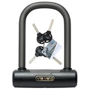 Via Velo Mini Bike U Lock| U Lock 20CrMnTi Steel Anti-Theft Lock with Bracket and Sold Secure Diamond Approval for Road, Mountain, Electric, Folding Bikes and Electric Scooters