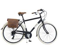 Via Veneto By Canellini Bike Bicycle citybike CTB Man Vintage Retro Via Veneto Aluminium (58, Black)