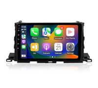 ViaBecs Android 12.0 6G 128G Stereo Wireless Apple CarPlay for Toyota Highlander 2014-2019, 10.2 inch HD Touch Screen Radio, Bluetooth, GPS Navigation, 2.4GHz and 5GHz WiFi, SWC