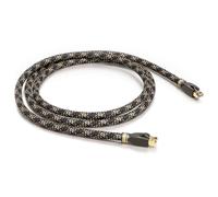 VIABLUE EP-7 Silver CAT6A * Network / Patch / Ethernet / LAN Cable * 600 MHz * 5 Way Shielding * 24K Real Gold Plated T6s RJ-45 * 1 Piece * 50cm * 0.5m