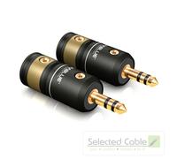 Viablue™ T6s 3.5mm Mini Jack Plug 2 Pieces for Cable Ø 4 - 9.5 mm 30540