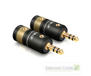 Viablue™ T6s 3.5mm Mini Jack Plug 2 Pieces for Cable Ø 4 - 9.5 mm 30540
