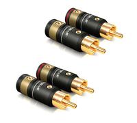 VIABLUE™ T6S RCA Connector Screw Version For Cable Ø 6-8 Mm 4 Piece Set | 30510