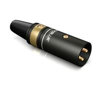 Viablue™ T6s XLR male connector gold-plated for cable diameter 4 - 8 mm | 30550