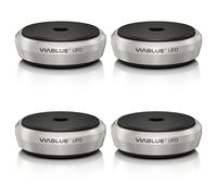 Viablue ™ UFO XL Absorber for Speakers & Hifi Devices 4 Set Silver | 50325