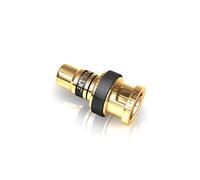 VIABLUE XS CINCH-BNC ADAPTER * 1 Stück * 24 Karat echtvergoldet