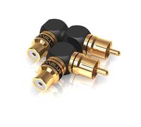 Viablue Xs Series Rca Adapter 90° S / Xl Set Angled High-End Adapter - 40625