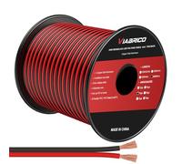VIABRICO 14Gauge 200FT Electrical Wire Cable 2 Conductors Red Black Cable Hookup LED Lighting Strips Flexible Wire Extension Cord 14AWG Copper Clad Aluminum Copper Wire 12V/24V DC 61M