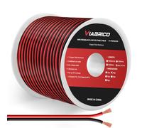 VIABRICO 18AWG 50FT Electrical Wire 2 Conductors Red Black for LED Lighting Strips Flexible Extension Cord 18 Gauge Copper Clad Aluminum Wire 12V/24V DC