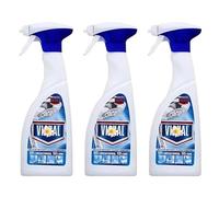 Viacal Classic Limescale Remover Bathroom Spray 500ml | Anti-Droplet Formula, Eliminates Limescale, Soap Scum & Water Stains, Leaves a Long-Lasting Shine, Neutralises Odours (3Pack)