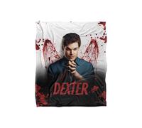 ViacomCBS/Nickelodeon Dexter Blood Never Lies Silky Touch Super Soft Throw Blanket 152 X 127 cm in White ViacomCBS/Nickelodeon White 152 X 127 cm