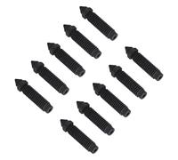 ViaGasaFamido 10 Pcs 0.4mm Hardened Steel Nozzle CNC Machined Hotend Nozzle Replacement for 3D Printer High Temperature Proof 932F Smooth Extrusion