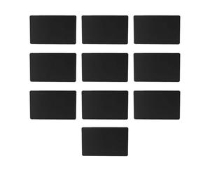 ViaGasaFamido 10 Pcs NFC Card NTAG216 Chip 868 Bytes Memory Printable Black PVC NFC Business Card for Smartphones WiFi Social Media Sharing