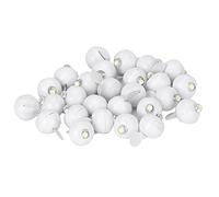 ViaGasaFamido 100Pcs Mini Round LED Balloon Lights, Plastic, Pull Tab Activated Ball Lamps with 5-6 Hour Lighting for Wedding and Christmas Party Decoration (White Light)