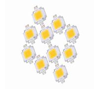 ViaGasaFamido 10Pcs COB LED Light Bulbs, 10W High Power Bright No Shadow, with Aluminum Support Low Power Consumption, for Home Spotlight Replacement Warm White Cool White Optional (Warm)
