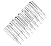 ViaGasaFamido 10Pcs Soldering Iron Tips, Copper Replacement Soldering Accessory for High Melting Point Welding, Fast Heating and Long Service Life for Various Projects