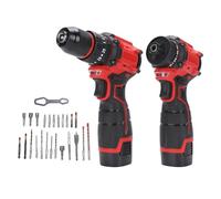 ViaGasaFamido 16.8V Brushless Cordless Drill and Impact Wrench Combo Kit, 3PCS 1300mAh Batteries, Lightweight Design, 1350RPM Speed, 10mm Drilling Diameter with LED Work Light for Home Repairs (UK
