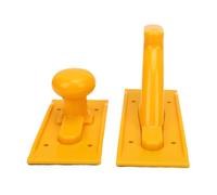 ViaGasaFamido 2 Pcs Woodworking Push Handle, Rounded and Angled Grip Non Slip Safety Push Block with Texture Design, for Table Saw Router Band Saw Planer