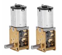 ViaGasaFamido 2PCS Mini Reducer Motor Micro Gear Motor Tiny Reduction with 3 Layer Heat Dust Proof Coating for Electronic Lock Smart Car Robot Camera