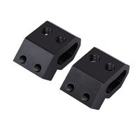 ViaGasaFamido 2PCS Rail Mount, Universal Locking Brackets for Packout Tool Box with M8 Screws, Aluminum Alloy Rail Mounting Clamp 3x3x3 Inch