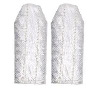 ViaGasaFamido 2Pcs TIG Welding Aluminum Foil Finger Heat Cover 11x5x1cm Pocket Size Insulation Guards Welders Gloves for Arc Welding, Hobby and Industrial Use