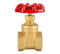 ViaGasaFamido 3/4 Inch Brass Gate Valve, Manual Rotary Sluice Valve for Water, Oil, Gas, and Steam, Industrial Plumbing Supply, Shut-Off Valve