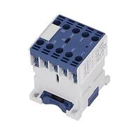ViaGasaFamido 3 Phase 3 Pole AC Contactor RelayMotor Starter Control Normally Open Anti Cracking Snap Design for Power Supply Distribution Electrical