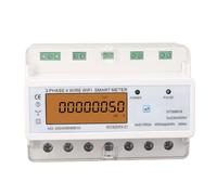 ViaGasaFamido 3 Phase 4 Wire WiFi Power Meter Smart Energy Monitor with Backlit Display APP Control for 3x230V 400VAC 3x5 100A