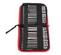 ViaGasaFamido 30Pcs No Burrs Screwdriver Bits Star, Square,Cross and Slot Screwdriver Bits Combination Set for Pneumatic Screwdriver, Electric Screwdriver, Rechargeable Drill (150mm)