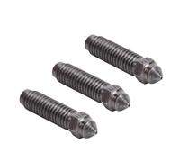 ViaGasaFamido 3Pcs 0.4mm Hardened Steel Nozzle Replacement Set for 3D Printer, High-Speed Printing with Smooth Inner Wall and Reduced Clogging, Compatible with PLA ABS PETG TPU Filaments