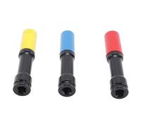 ViaGasaFamido 3Pcs Thin Wall Wheel Protector Cr Mo Steel Specification 17mm 19mm 21mm Drive Size 1/2in Hex Socket Hollow Pin Structure for Hub Installation