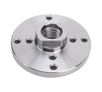 ViaGasaFamido 4 Inch Wood Lathe Spindle Adapter 1x8TPI Thread Steel Faceplate for Wood Turning Machines, Heavy Duty 45 Steel H-Shape Design with 8 Screw Holes for Stable Woodworking Projects