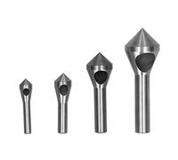 ViaGasaFamido 4Pcs High Speed Steel Countersink Deburring Drill Bits Quick Chamfering Inclined Hole Chamfering Drill Bit for Carbon Steel,Thin Iron Plates,Insulating Plates and Pvc Plates