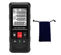 ViaGasaFamido 50 Meters Backlit LCD Display Digital Distance Tester Versatile Measuring Tool with Unit Switching and Bubble Level for Area and Volume Calculation Pythagorean Theorem Function