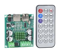 ViaGasaFamido 50W Dual Channel Amplifier Board with Remote Control, Supports Memory Card and AUX, Perfect for Home Audio Systems and Outdoor Activities