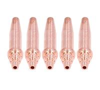 ViaGasaFamido 5Pcs Acetylene Cutting Tips, Even and Large Inlet for Air and Fuel Gas, High Accuracy for Easier Cutting, Premium Copper Material, Durable and Long Term Use, Enables 50-70mm