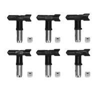 ViaGasaFamido 6Pcs Airless Spray Nozzle Tip Set 209 to 623 Versatile Airless Paint Spray Machine Nozzle Tips for Home Decoration Industrial Finishing Paint
