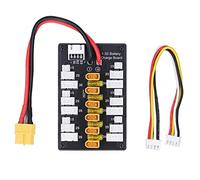 ViaGasaFamido 80A Parallel Charging Board Supports Parallel and Balanced Charging of 5 Groups 1s 3.7v,6 Groups 2s 7.4v and 6 Groups 3s 11.1v Battery,Suitable for Machinery Industry,