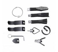 ViaGasaFamido 9 Pieces Drain Snake Drill Attachment Set Auger Cutter Heads with Screw Lock for Electric Drain Cleaners Clog Remover Root Cutter Grease