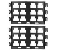 ViaGasaFamido Alloy Steel Toolbox Mounting Plates 2 Pcs for Safe Packout Toolbox Installation on Truck Beds and Walls