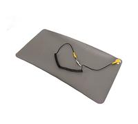 ViaGasaFamido Anti Static Desk Mat Soft Texture Rubber Anti Static Table Pad with Wristband Easy Storing Convenient Using for Workbench