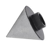 ViaGasaFamido Beveling Chamfer Bit Emery Construction for Marble Tile 15mm Round Shank Professional Hole Enlarging Shaping Tool for Porcelain Ceramic Glass Stone