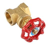 ViaGasaFamido brass gate valve 3/4 inch DN20, two-way manual rotary sluice valve for water oil gas steam, industrial plumbing supply, plumbing valve, brass shut-off valve