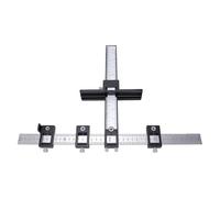 ViaGasaFamido Cabinet Hardware Jig with Adjustable Drill Guide Sleeve, | Carbon Steel Body, for Drawer Pulls and Door Handles, Double Sided Markings, Multi Position Alignment