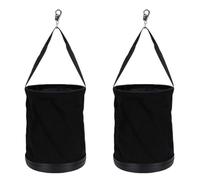 ViaGasaFamido Canvas Bucket Tool Bag Heavy Duty 12 Inch 150lb Capacity